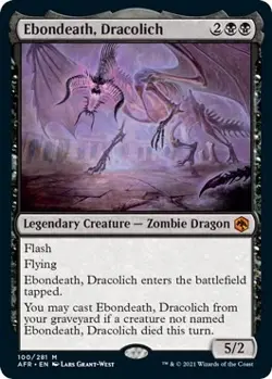 MTG Foil - Ebondeath, Dracolich - 100 / NM / English - Image 1