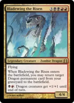 MTG Bladewing the Risen, Commander 2011, Heavily Played, English - Image 1