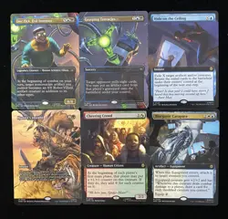 2025 Magic The Gathering MTG Marvel Spm EN Borderless #R 0021 R 0024 Lot*6 KM035 - Image 1
