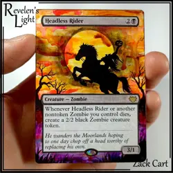 Headless Rider Alter - Hand Painted MTG Altered Art - Magic the Gathering - Image 1