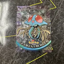 1999 Topps Pokemon TV #73 Tentacruel Holo Black Logo - Image 1