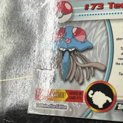 1999 Topps Pokemon TV #73 Tentacruel Holo Black Logo - Image 3