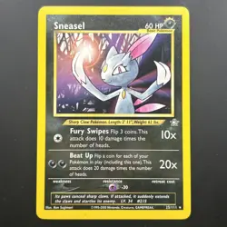 Pokemon Sneasel 25/111 Neo Genesis Regular NM - Image 1