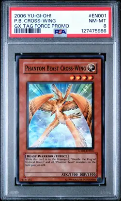 2006 YU-GI-OH! GX TAG FORCE PROMO #EN001 PHANTOM BEAST CROSS-WING PSA 8 - Image 1
