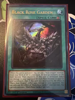 Black Rose Garden DOOD-EN055 1st Edition Ultra Rare NM Near Mint Yugioh - Image 2