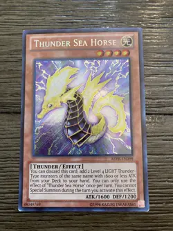Yugioh Thunder Sea Horse ABYR-EN098 Unlimited Secret Rare MP - Image 1