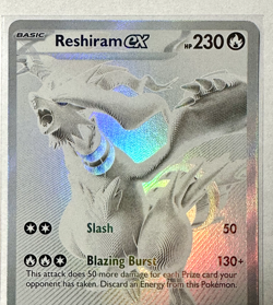 Pokemon TCG Reshiram EX S&V White Flare 173/086 Black White Rare BWR Card NM - Image 2
