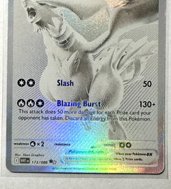 Pokemon TCG Reshiram EX S&V White Flare 173/086 Black White Rare BWR Card NM - Image 3