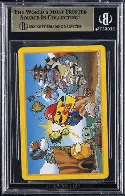 2016 POKEMON CENTER MARIO PIKACHU PLAYING CARDS JACK OF DIAMONDS BGS 10 - Image 2