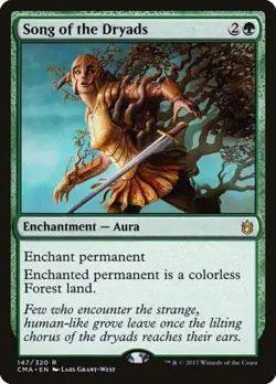 Song of the Dryads - Light Play MTG Commander Anthology - Image 1