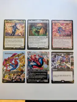 Mtg Marvel Spider-Man Lot Of 6 Rare Cards NM/M IN SLEEVES - Image 1