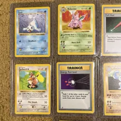 Pokemon Vintage TCG Cards Shadowless 1999 Base Set Lot (10) - Image 2