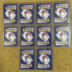 Pokemon Vintage TCG Cards Shadowless 1999 Base Set Lot (10) - Image 5