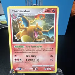 Pokemon TCG Charizard LV.60 Platinum Arceus Holo Rare Card 1/99 - Image 4