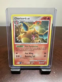 Pokemon TCG Charizard LV.60 Platinum Arceus Holo Rare Card 1/99 NM - Image 2