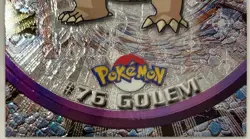 GOLEM #76, Series 1 - 2000, Topps TV Animation Edition Chrome Pokemon Card - Image 3