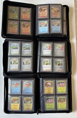 Pokemon TCG Scarlet & Violet 151 Starter Set Top Loader Binders Lot of 311 Cards - Image 1