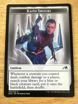 NM - Emblem - Kaito Shizuki: Kamigawa: Neon Dynasty - Image 1