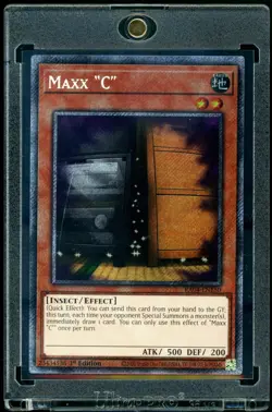 Maxx "C" Platinum Secret Rare RA04-EN150 LP Quarter Century Stampede CARD ONLY - Image 1