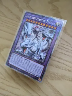 Dragon Master Magia RA04-EN055 Platinum Secret Rare PSR Near Mint NM CARD ONLY - Image 3