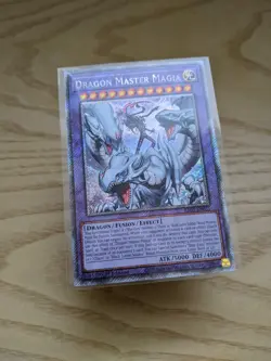 Dragon Master Magia RA04-EN055 Platinum Secret Rare PSR Near Mint NM CARD ONLY - Image 4