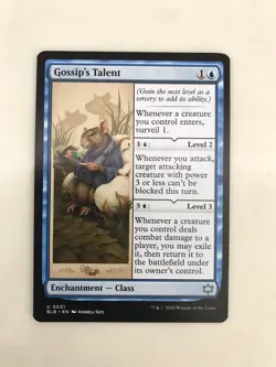 Gossip's Talent MTG Magic the Gathering Card NM Near Mint BLB - Image 1