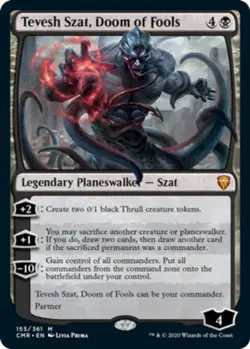 [1x] Tevesh Szat, Doom of Fools Near Mint, English Commander Legends MTG Magic - Image 1