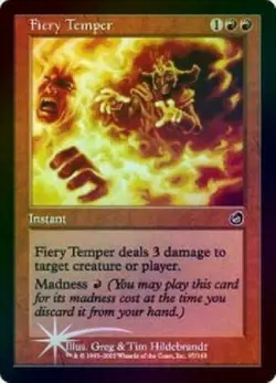 Fiery Temper - Foil MTG Torment Magic - Image 1