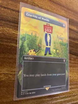 MTG✨CRUCIBLE OF WORLDS Ext Art/Borderless 🌈 FOIL✨PIP Fallout MINT UNPLAYED ! - Image 3