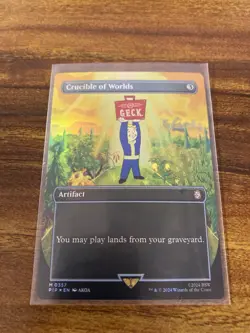 MTG✨CRUCIBLE OF WORLDS Ext Art/Borderless 🌈 FOIL✨PIP Fallout MINT UNPLAYED ! - Image 5