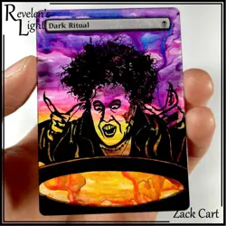 Dark Ritual Alter - Hand Painted MTG Altered Art Hocus Pocus Witch Bette Midler - Image 1