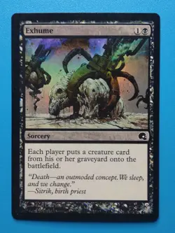 MTG 1x FOIL Exhume LP Graveborn Magic the Gathering - Image 1