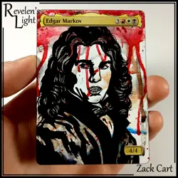 Edgar Markov Alter Hand Painted MTG Altered Art Lestat Interview with a Vampire - Image 1
