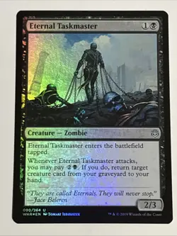 MTG War of the Spark Eternal Taskmaster Foil 090/264 NM - Image 1