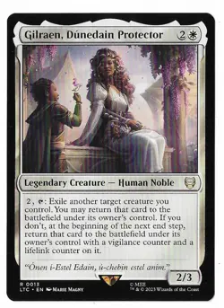 MTG Gilraen, Dunedain Protector Lord of the Rings Commander (LTC) #0013 Unplayed - Image 1