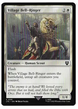 MTG Village Bell-Ringer Lord of the Rings Commander (LTC) Common #0181 Unplayed - Image 1