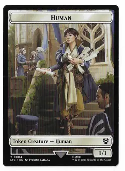 MTG Treasure / Human Lord of the Rings (LTR) Double Sided Token #0012 Unplayed - Image 4