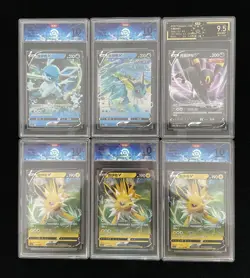 2024 Pokemon Chinese CS4aC 034/132 084/132 RR Glaceon OCD Pristine 10 Lot*6 M63 - Image 1