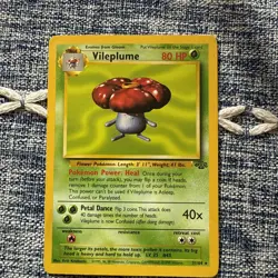 Pokemon TCG Vileplume Jungle Unlimited Rare Card 31/64 Regular - Image 1