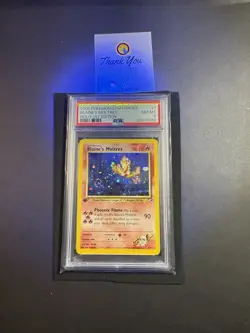 2000 POKEMON GYM HEROES #1 BLAINE'S MOLTRES HOLO-1ST EDITION [SWIRL] [PSA 8] 🌀 - Image 3