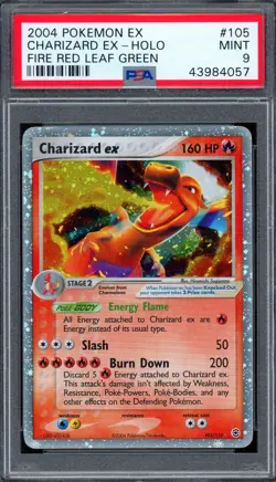 PSA 9 Pokemon 2004 Fire Red Leaf Green Charizard Ex Holo #105 - Image 1