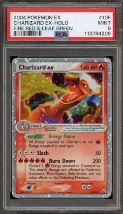 Pokemon Charizard ex EX Fire Red & Leaf Green Holo Rare #105 PSA 9 Mint - Image 1
