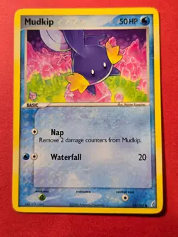 2006 Pokemon EX Crystal Guardians #58 Mudkip, C, NF/H, cd8 - Image 1