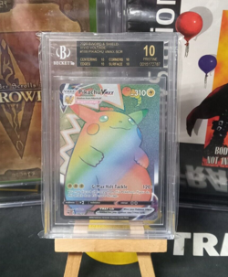 BECKETT BGS 10 "BLACK LABEL" POKEMON PIKACHU VIVID VOLTAGE VMAX RAINBOW 188/185 - Image 1