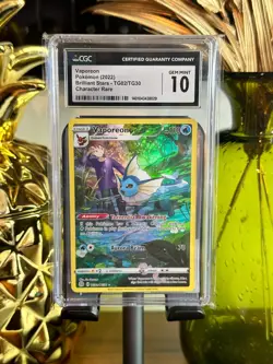 Vaporeon - Pokemon (2022) Brilliant Stars - TG02/TG30 - Character Rare - CGC 10+ - Image 1