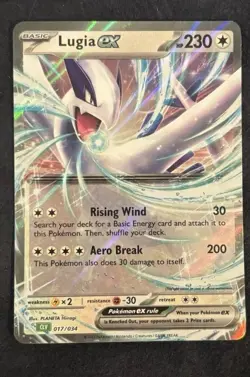 Pokemon TCG Lugia EX 017/034 Classic Collection Trading Card Game NM Condition - Image 1