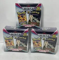 Lot Of 3 Pokemon Mystery Power Box 2025 Chase Seeded 1:10 - 5 Packs x 3 - SEALED - Image 1