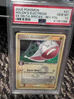 ⚡PSA 10 Pokemon 2005 EX Delta Species Holon’s Electrode Reverse Holo #21⚡ - Image 1