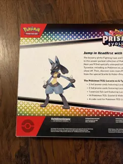 Pokemon TCG Prismatic Evolutions Lucario Ex + Tyranitar Ex Premium Collection - Image 4