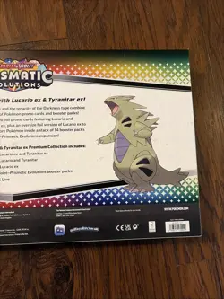 Pokemon TCG Prismatic Evolutions Lucario Ex + Tyranitar Ex Premium Collection - Image 5